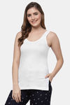 Floret Cotton Camisole (Pack of 2) - White — thumbnail 6